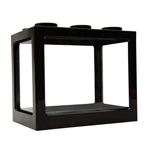 Mini Fischtank Dekorative stapelbare Acryl kleine Fischtank für Büro Tee Dekor Fischschalen Schwarze, dekorative Fischtank Mini Fischtank Dekorative stapelbare Acryl kleine Fischtank für Büro Tee Dekor Fischschalen Schwarze, dekorative Fischtank von Lawnrden
