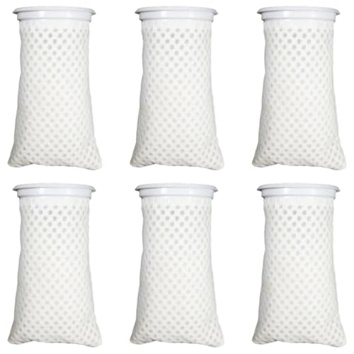 Monofilament Nylon Mesh Filter Sockensack, 6pcs Aquariumfiltertaschen, Wabenmedienfilter -Mesh -Taschen, hochdurchlässiger Aquarium -Medienbeutel für Aquarium, Industrie, Chemical/4ring von 6long Monofilament Nylon Mesh Filter Sockensack, 6pcs Aquariumfiltertaschen, Wabenmedienfilter -Mesh -Taschen, hochdurchlässiger Aquarium -Medienbeutel für Aquarium, Industrie, Chemical/4ring von 6long von Lawnrden