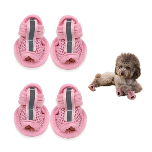 Schuhe für Hunde, Sommerhundsandalen atmungsaktivem Mesh Hund Schuhe Welpe für heiße Pflaster weiche Sohle Pfotenschutz für kleine Hunde Größe 1 Schuhe für Hunde, Sommerhundsandalen atmungsaktivem Mesh Hund Schuhe Welpe für heiße Pflaster weiche Sohle Pfotenschutz für kleine Hunde Größe 1 von Lawnrden