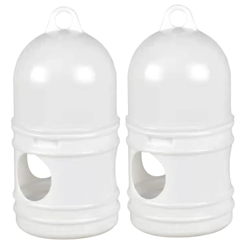 Vogelwasserspender 2pcs 1l Plastikpaarung Wasserer Hanging Vogel Wasserfuttermittel für Käfig Haustier Papagei Blocke Wachtel Hühner leicht zu reinigen |.Feeder Vogelwasserspender 2pcs 1l Plastikpaarung Wasserer Hanging Vogel Wasserfuttermittel für Käfig Haustier Papagei Blocke Wachtel Hühner leicht zu reinigen |.Feeder von Lawnrden