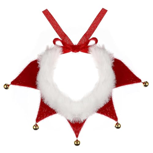 Weihnachtshundkragen einstellbare rote Katze Kragen mit Glocken Weihnachtskostüm für kleine Hundekatze Welpenkätzchen, M | Kostüme Weihnachtshundkragen einstellbare rote Katze Kragen mit Glocken Weihnachtskostüm für kleine Hundekatze Welpenkätzchen, M | Kostüme von Lawnrden
