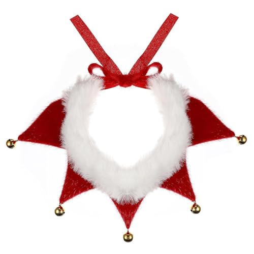 Lawnrden Weihnachtshundkragen einstellbare rote Katze Kragen mit Glocken Weihnachtskostüm für kleine Hundekatze Welpenkätzchen, XS | Kostüme Lawnrden Weihnachtshundkragen einstellbare rote Katze Kragen mit Glocken Weihnachtskostüm für kleine Hundekatze Welpenkätzchen, XS | Kostüme von Lawnrden