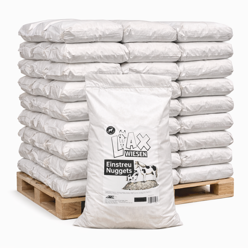 Einstreu Nuggets 500kg Palette von Lax