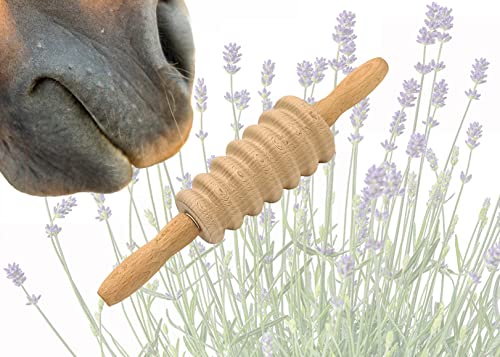 LaziRoll® 5 - Faszienrolle Pferd/Hund/Mensch Aromatherapie (kurz gerillt konisch) (Basilikum) von LaziRoll