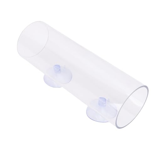 Betta Fischtunnel, Sichere Transparente Betta -Fisch -Schlafrohrhöhle für Fischtank (L (330 x 184 mm / 12,99 x 7,24 Zoll)) von Lazmin112