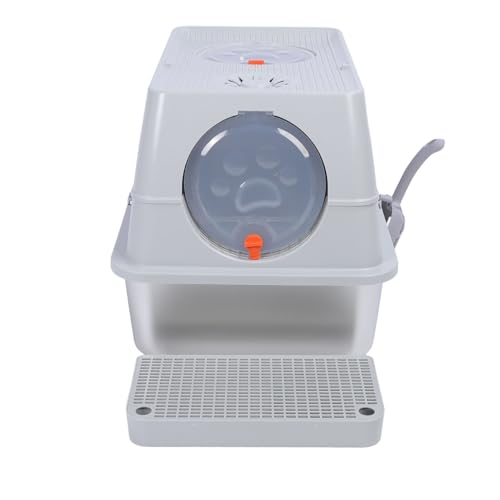Geschlossener Edelstahl -Stahl -Katzentoilette, Anti -Spritzer -oberen Eingang Einfach zu Reinigen, Hochseitig Metalldrüsenbox Flip Top Deckel Geruchskontrolle für Innenkatzen Geschlossener Edelstahl -Stahl -Katzentoilette, Anti -Spritzer -oberen Eingang Einfach zu Reinigen, Hochseitig Metalldrüsenbox Flip Top Deckel Geruchskontrolle für Innenkatzen von Lazmin112