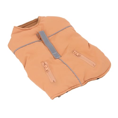 Hund Hardshell -Jacke, Wasserfest Bequeme Passform Reflektierender Streifen Hundemantel Verstellbarer Kragen für Großen Hund (L) von Lazmin112