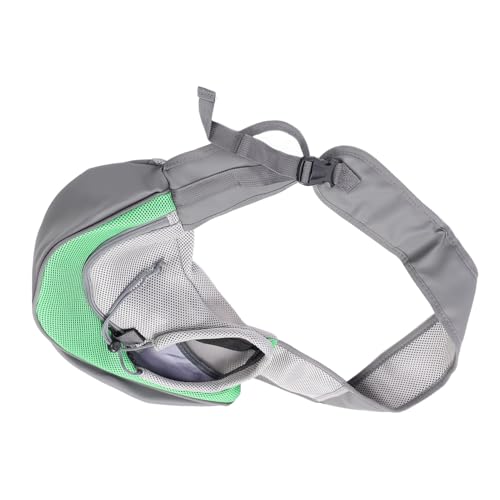 Hund Reisetasche, Atmungsaktive Haustierträgerbeutel Verstellbarer Riemen Abnehmbar für Outdoor -Aktivitäten Abnehmbar (Green) von Lazmin112