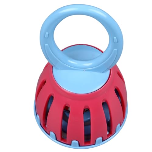 Lazmin112 Babys Cage Bell, Leicht Verständlich zu Verstehen Plastik Plastik Fun Cage Bell Rassel Orff Bildung Zum Spielen (W212 rot und blau) von Lazmin112