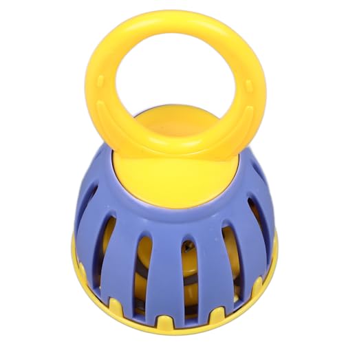 Lazmin112 Babys Cage Bell, Leicht Verständlich zu Verstehen Plastik Plastik Fun Cage Bell Rassel Orff Bildung Zum Spielen (W213 gelb und lila) von Lazmin112