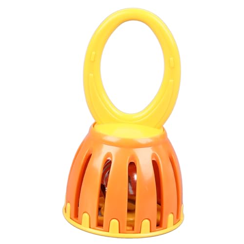 Lazmin112 Babys Cage Bell, Leicht Verständlich zu Verstehen Plastik Plastik Fun Cage Bell Rassel Orff Bildung Zum Spielen (W215 Orange und Gelb) von Lazmin112