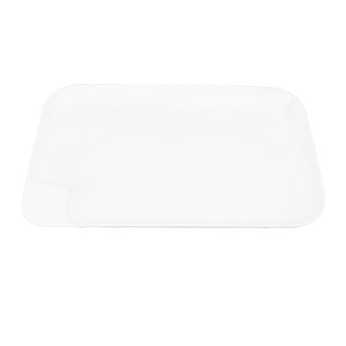 Lazmin112 Cat Food Matte, Erhöhte Kanten Verhindern Überlaufhundwasserschalenschalen Anti -Schlupf - Sauber (White) von Lazmin112