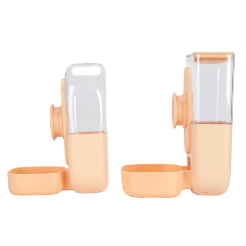 Lazmin112 Hanging Automatic Pet Water Dispenser, Einfache Installation Auto Gravity Pet Feeder und Waterer Set Entfernbarer Einfacher Sauberer Mehrzweck Wiederverwendbar für Zwinger (Yellow) von Lazmin112