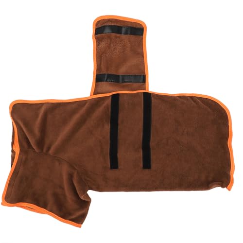 Lazmin112 Haustierkatze Badebadetuch, Hunde Trocknungsmantel Multi Zweck Weiches Brauner Polyester Super Saugfähig (M) von Lazmin112