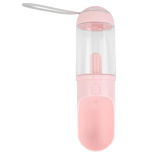 Lazmin112 Haustierwasserflasche, Tragbarer Haustierwasserspender 330 Ml Mehrzweck für Outdoor (PINK) von Lazmin112