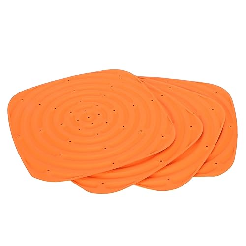 Lazmin112 Hühnerbettwäschepolster, Wiederverwendbares Eierschutz Weiches Hühnchen -Nistpolster Waschbar 4pcs für Hühnermaterial (ORANGE) von Lazmin112