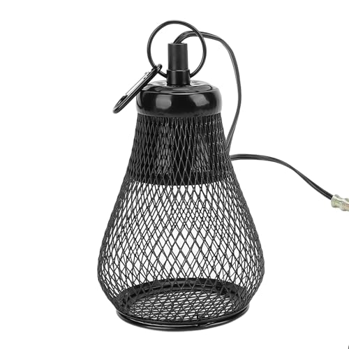 Lazmin112 Reptilien -Anti -Verbrennungs Lampenschirm, Robuste Metall Reptilien Lampe Weitanwendung für Echsenschlangenküken (EU-Stecker) von Lazmin112