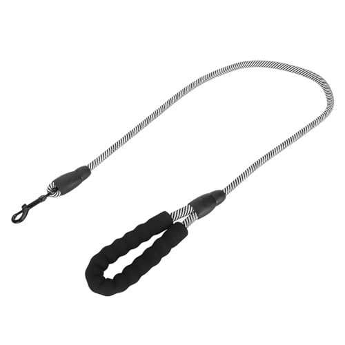 Lazmin112 Welpenleine, 360 Grad Schnalle Haustier -Traktionseil Gepolstertes Griff Leichtes Schwarzes Weiß Zum Gehen (1,2 * 120 cm) von Lazmin112