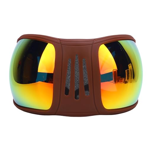 Pferdebrille, UV400 -Linsen Sport Pferdbrillen Verstellbares Riemen Mehrere Schichten Schwammpolsterung Zum Fahren (Rot) von Lazmin112