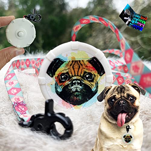 Pug Life tragbare Mini-Hundeleine, verstellbar, 101,6 cm, leistungsstarker, leichter, einziehbarer Schlüsselanhänger-Clip für Wandern, Training und Abenteuer, langlebiger und bequemer Griff für Pug Life tragbare Mini-Hundeleine, verstellbar, 101,6 cm, leistungsstarker, leichter, einziehbarer Schlüsselanhänger-Clip für Wandern, Training und Abenteuer, langlebiger und bequemer Griff für von Lazy Leash!