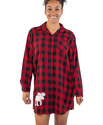 Lazy One Button-Up Schlafshirt, Nachthemden für Damen, Tiermotive, S-M Lazy One Button-Up Schlafshirt, Nachthemden für Damen, Tiermotive, S-M von Lazy One