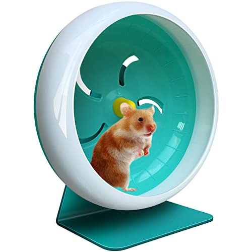 Hamsterrad,Silent Hamster Rad,Silent Wheel,Ruhiges Hamster Rad,Super-Silent Hamster Übungsrad,Einstellbarer Stand Silent Hamster Rad für Hamster,Gerbils,Mäuse,Kleines Haustier 7in (Blau) von LazySusan