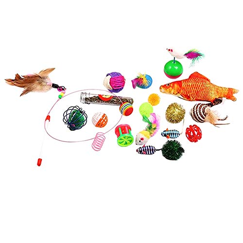Lbvzxkad 20 Teile/Satz Haustier Katzen Sisal Spielzeug Set Interaktive Lustige Kätzchen Spielzeug Katze Teaser Zauberstab Bälle Sisal Bälle Katzen Minze Spielzeug Lbvzxkad 20 Teile/Satz Haustier Katzen Sisal Spielzeug Set Interaktive Lustige Kätzchen Spielzeug Katze Teaser Zauberstab Bälle Sisal Bälle Katzen Minze Spielzeug von Lbvzxkad