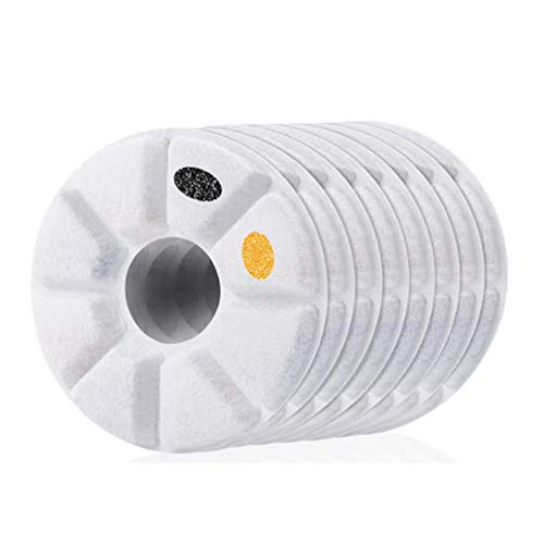 Lckiioy 8-Teiliges Filterelements für Haustierwasserspender, Universal Pet Waterer, Aktivkohlefilter-Baumwolle, Verbesserte Version Lckiioy 8-Teiliges Filterelements für Haustierwasserspender, Universal Pet Waterer, Aktivkohlefilter-Baumwolle, Verbesserte Version von Lckiioy