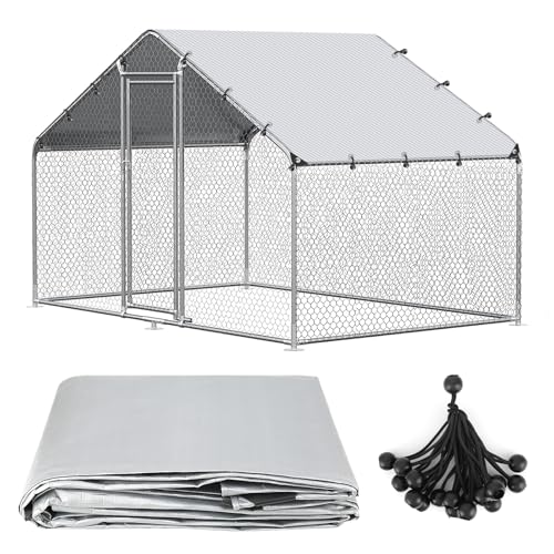 Lconvicely 3,5×2 m Chicken Coop Cover, Allwetter-PE-Sonnenschutz, wasserdicht & UV-beständig, Winterdeckel für Hühnerläufe mit 20 Kugelgummischnüren, geeignet für große begehbare Hühnergehege Lconvicely 3,5×2 m Chicken Coop Cover, Allwetter-PE-Sonnenschutz, wasserdicht & UV-beständig, Winterdeckel für Hühnerläufe mit 20 Kugelgummischnüren, geeignet für große begehbare Hühnergehege von Lconvicely
