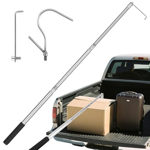 Lconvicely Bed Buddy Truck Tool – Verstellbarer 43–95 cm Ladegutsammler mit stabilem Stahlhaken, einfache Montage, faltbares Design, ideal für LKW, Van, Wohnmobil & Boot (Bogenhaken) von Lconvicely