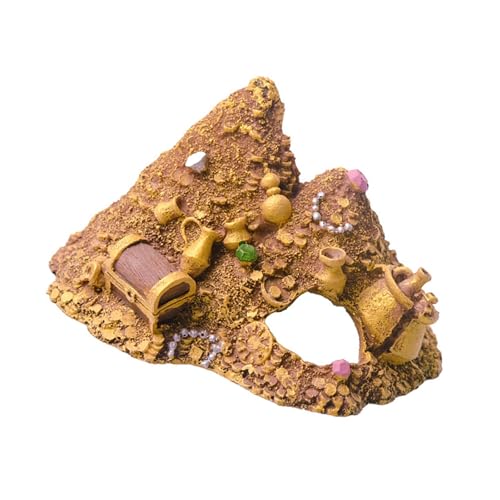 Ldabrye Aquarien Landschaft Treasure Hill Harze Aquarien Dekorationen Kunsthandwerk Terrarium Habitat Ornamente Foto Requisiten von Ldabrye