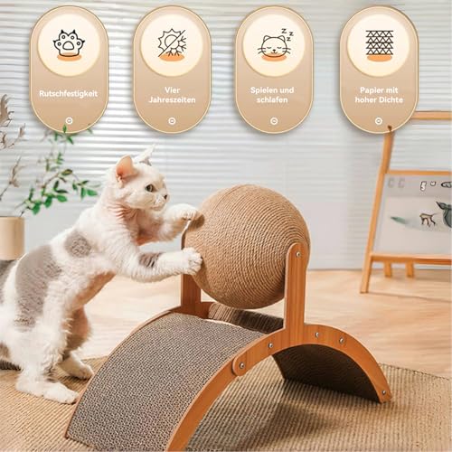 kratztonne für Katzen,Sisal Ball Katze Kratzbrett,kratzbrett kratzbretter mit Ballspielzeug,kratzpappe für Katzen,Vertikale tragbare Katze Kratzball,Vertikales Katzenkratzbrett Stabil und langlebig kratztonne für Katzen,Sisal Ball Katze Kratzbrett,kratzbrett kratzbretter mit Ballspielzeug,kratzpappe für Katzen,Vertikale tragbare Katze Kratzball,Vertikales Katzenkratzbrett Stabil und langlebig von Ldafava