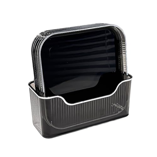 6 Stück PET Knochen Schüssel Set Sauce Dish Set Abfall Knochen Dish Geeignet für Restaurants und Verschiedene Anlässe von Ldbuejiaja