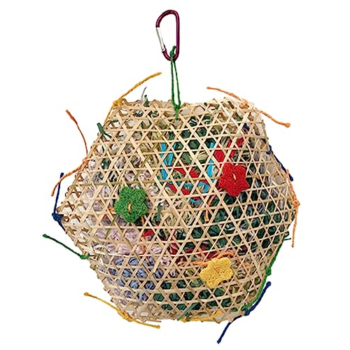 Ldbuejiaja Hängendes Kleintier-Kauspielzeug für Vögel, Papageien, Kauspielzeug, Rattan, geschreddertes Papier zum Kauen, Zähneknirschen Ldbuejiaja Hängendes Kleintier-Kauspielzeug für Vögel, Papageien, Kauspielzeug, Rattan, geschreddertes Papier zum Kauen, Zähneknirschen von Ldbuejiaja
