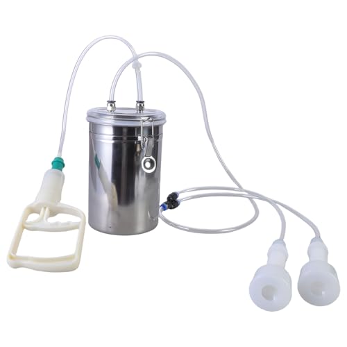 Ldbuejiaja Manuelle Melkmaschine aus Edelstahl, einfache Bedienung, Melkgerät für kleine Milchproduktion Ldbuejiaja Manuelle Melkmaschine aus Edelstahl, einfache Bedienung, Melkgerät für kleine Milchproduktion von Ldbuejiaja