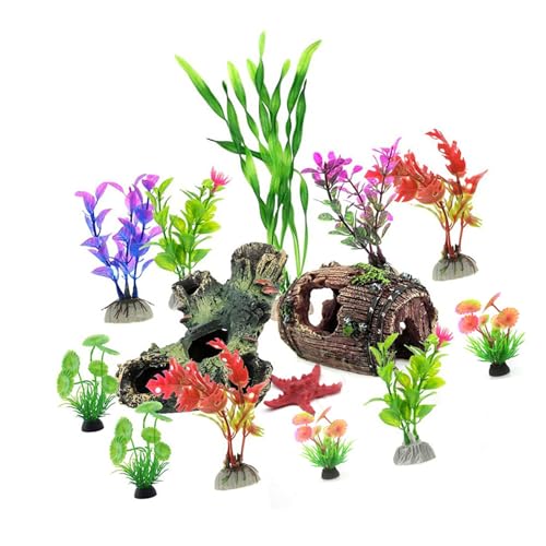 Ldbuejiaja Realistische Bäume, Aquarien, Dekoration, natürliche Aquascapes, Ornamente für Aquarien in verschiedenen Größen, 14 Stück Ldbuejiaja Realistische Bäume, Aquarien, Dekoration, natürliche Aquascapes, Ornamente für Aquarien in verschiedenen Größen, 14 Stück von Ldbuejiaja
