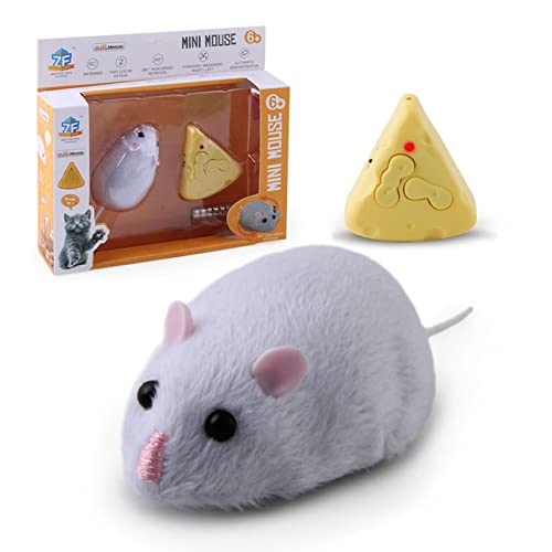 LeKing Elektronische bewegliche Maus, Plüschmaus Spielzeug Catch Play and Moving Funny Toy, Interaktives Katzenspielzeug für Katzen Hunde Haustier von LeKing