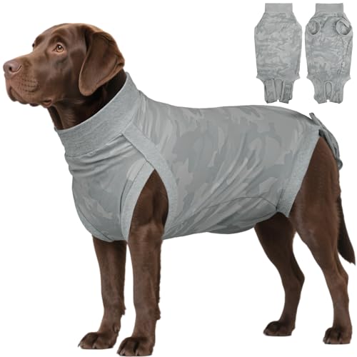 LeLePet Hunde-Chirurgie-Genesungsanzug, postoperativer Body für weibliche und männliche Hunde, medizinisches Haustier-Shirt, nach Operationen, elastische Hundeweste nach Operationen, verhindert Lecken von LeLePet