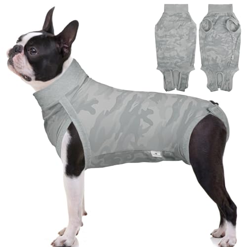LeLePet Hunde-Chirurgie-Genesungsanzug, postoperativer Body für weibliche und männliche Hunde, medizinisches Haustier-Shirt, nach Operationen, elastische Hundeweste nach Operationen, verhindert Lecken von LeLePet
