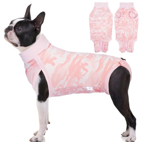 LeLePet Hunde-Chirurgie-Genesungsanzug, postoperativer Body für weibliche und männliche Hunde, medizinisches Haustier-Shirt, nach Operationen, elastische Hundeweste nach Operationen, verhindert Lecken von LeLePet