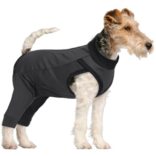 LelePet Hunde-Genesungsanzug für Hinterbeine, um das Lecken von Hinterbeinen, Bauchwunden, Hunde-Einteiler für Operationen, weibliche Männer, Hundehose gegen Lecken für kleine bis große Hunde von LeLePet