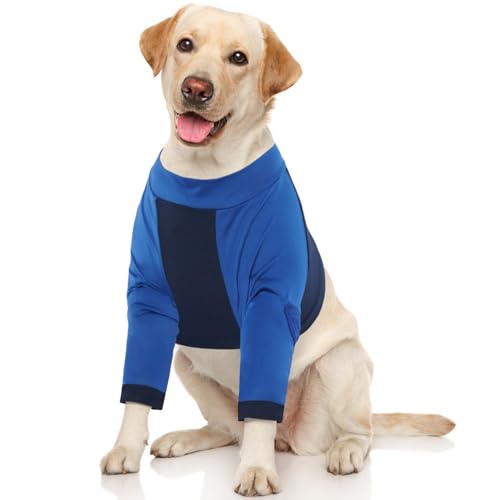 LeLePet Hunde-Genesungsmanschette für Vorderbeine, Ellenbogenschutz, chirurgischer Genesungsanzug, Hundebein-Wundgelenkschutz gegen Lecken, Kurzer Hundeanzug, Beinbandage, Blau, Größe 3XL LeLePet Hunde-Genesungsmanschette für Vorderbeine, Ellenbogenschutz, chirurgischer Genesungsanzug, Hundebein-Wundgelenkschutz gegen Lecken, Kurzer Hundeanzug, Beinbandage, Blau, Größe 3XL von LeLePet