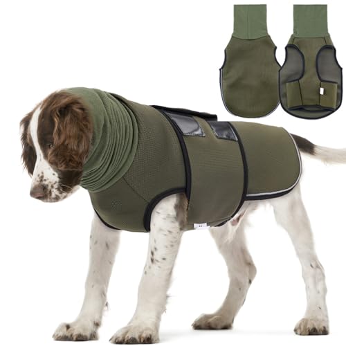 Lelepet Beruhigungswete für Hunde, Hundemantel mit beruhigender Ohrenschutz, Hund Kapuzenpullover, Hundemantel zur Linderung von Angst, Weich Beruhigungsjacke für Hunde Calmingshirt, Armeegrün XL Lelepet Beruhigungswete für Hunde, Hundemantel mit beruhigender Ohrenschutz, Hund Kapuzenpullover, Hundemantel zur Linderung von Angst, Weich Beruhigungsjacke für Hunde Calmingshirt, Armeegrün XL von LeLePet