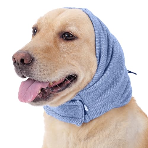 Lelepet Hunde Gehörschutz, Ohrenschutz für Hunde, Hund Ohrenschützer zur Geräuschreduzierung, Hund Ohrenpflege, Hundehals und Ohrenwärmer für Hunde, Beruhigender Kapuzenpullover für Hunde, Blau S Lelepet Hunde Gehörschutz, Ohrenschutz für Hunde, Hund Ohrenschützer zur Geräuschreduzierung, Hund Ohrenpflege, Hundehals und Ohrenwärmer für Hunde, Beruhigender Kapuzenpullover für Hunde, Blau S von LeLePet