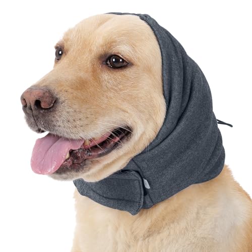 Lelepet Hunde Gehörschutz, Ohrenschutz für Hunde, Hund Ohrenschützer zur Geräuschreduzierung, Hund Ohrenpflege, Hundehals und Ohrenwärmer für Hunde, Beruhigender Kapuzenpullover für Hunde, Grau L Lelepet Hunde Gehörschutz, Ohrenschutz für Hunde, Hund Ohrenschützer zur Geräuschreduzierung, Hund Ohrenpflege, Hundehals und Ohrenwärmer für Hunde, Beruhigender Kapuzenpullover für Hunde, Grau L von LeLePet