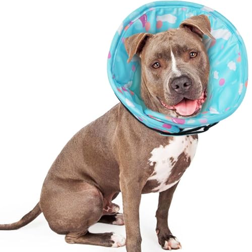 Lelepet Hundekegel-Halsband, weicher Hundekegel, bequeme Hundekegel für große Hunde, Kegel für Hunde nach Operationen, Hundekegel-Alternative, verstellbarer Hunde-Genesungskegel gegen Lecken, von LeLePet