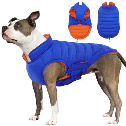 Lelepet Hundemantel, wendbarer Hunde-Wintermantel für kleine, mittelgroße und große Hunde, Warmer Hunde-Schneeanzug, wasserdichte Hunde-Winterjacke, Haustierwelpe, kaltes Wetter, Hundepufferjacke Lelepet Hundemantel, wendbarer Hunde-Wintermantel für kleine, mittelgroße und große Hunde, Warmer Hunde-Schneeanzug, wasserdichte Hunde-Winterjacke, Haustierwelpe, kaltes Wetter, Hundepufferjacke von LeLePet
