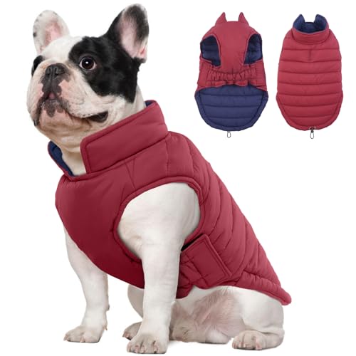 Lelepet Hundemantel, wendbarer Hunde-Wintermantel für kleine, mittelgroße und große Hunde, Warmer Hunde-Schneeanzug, wasserdichte Hunde-Winterjacke, Haustierwelpe, kaltes Wetter, Hundepufferjacke Lelepet Hundemantel, wendbarer Hunde-Wintermantel für kleine, mittelgroße und große Hunde, Warmer Hunde-Schneeanzug, wasserdichte Hunde-Winterjacke, Haustierwelpe, kaltes Wetter, Hundepufferjacke von LeLePet