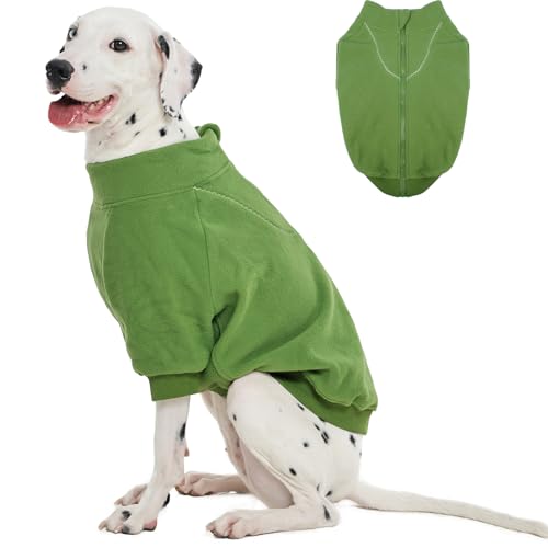 Lelepet Warmer Hunde-Kapuzenpullover für den Winter, Fleece-Haustier-Sweatshirt, Welpenkleidung, Hundeoutfit für extra große Hunde, Haustierpullover, Kaltwettermantel, Grün, Größe 3XL Lelepet Warmer Hunde-Kapuzenpullover für den Winter, Fleece-Haustier-Sweatshirt, Welpenkleidung, Hundeoutfit für extra große Hunde, Haustierpullover, Kaltwettermantel, Grün, Größe 3XL von LeLePet