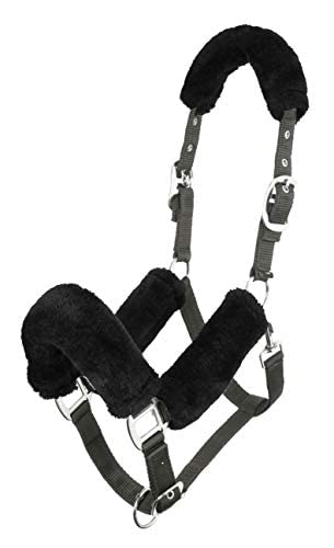 LeMieux Comfort Halfter für Pferde - schwarz - weiches Fleecefutter - verstellbar & strapazierfähig - Pony von LeMieux